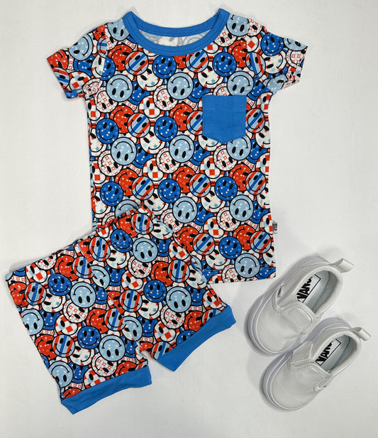 12/18 Months Smile USA Bamboo Sleep Short Set (FINAL SALE)