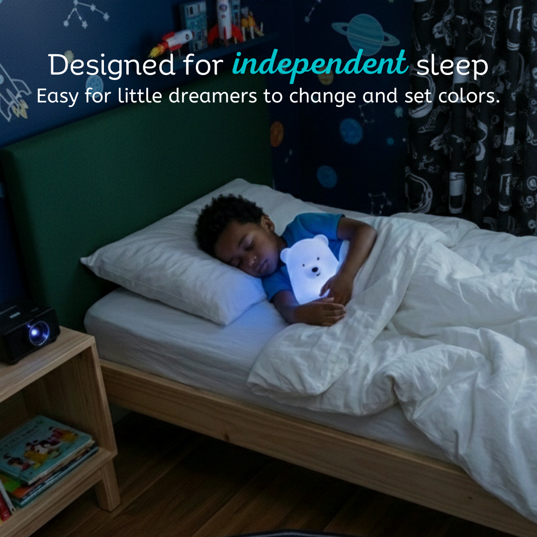 LumiPets® Bella the Bear- Children's Touch Night Light Junior