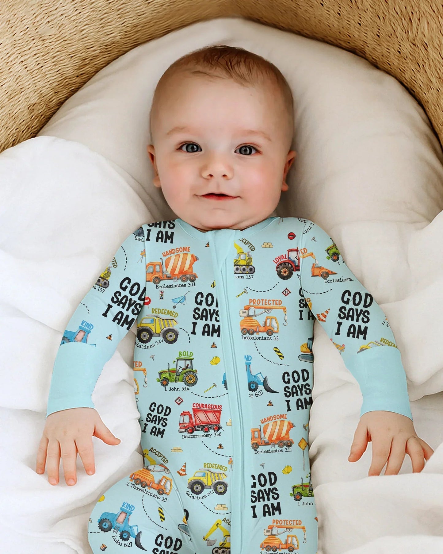 God Says I Am Boy Bamboo Convertible Zippy