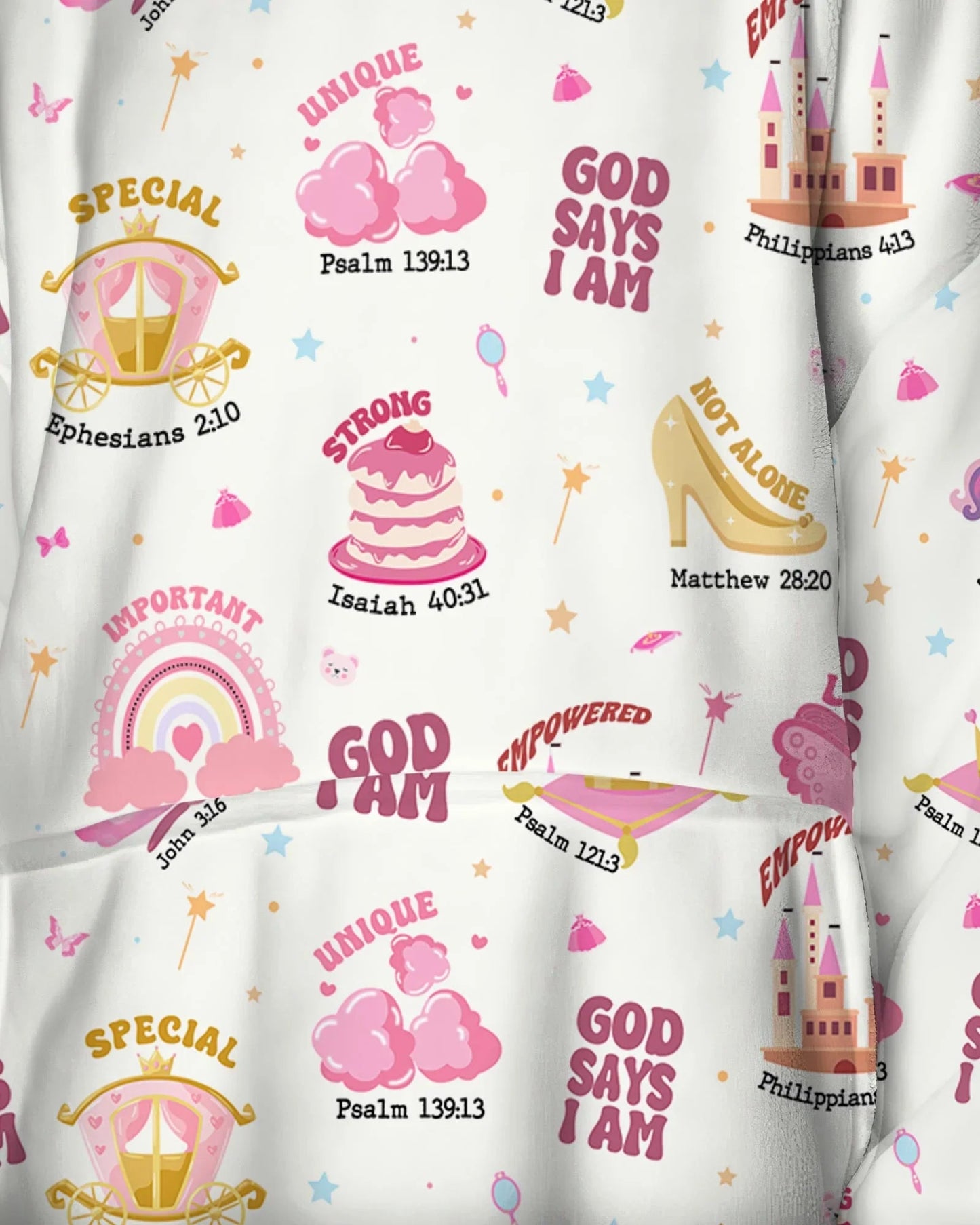 God Says I Am Girl Wearable Bamboo Blanket Hoodie