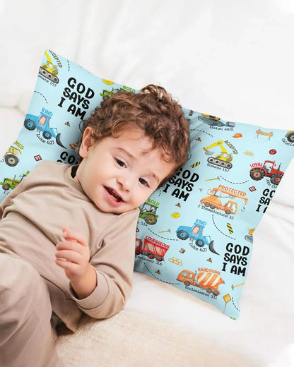 God Says I Am Boy Bamboo Pillow Case