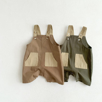 Summer Baby Cotton Strap Pants