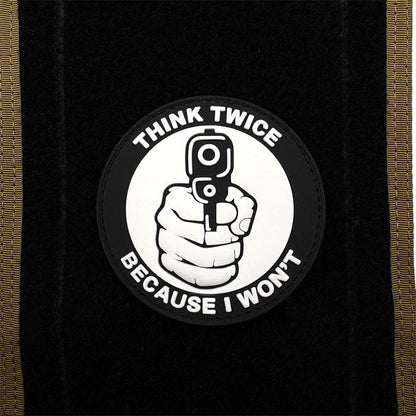 THINK TWICE BECAUSE I WON'T THINK TWICE Before Chapter PVC Flexible Glue Armband