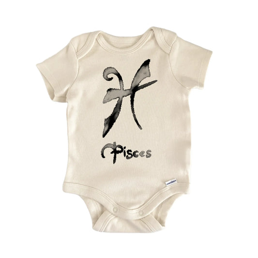 Pisces Zodiac Astrology Signs Baby Gift Baby Bodysuit