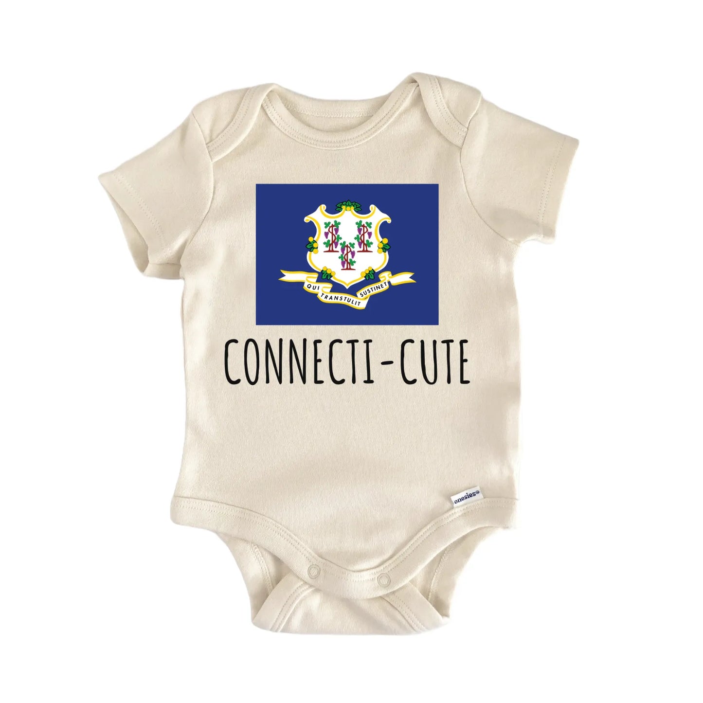 Connecticut State Flag Baby Gift Baby Bodysuit