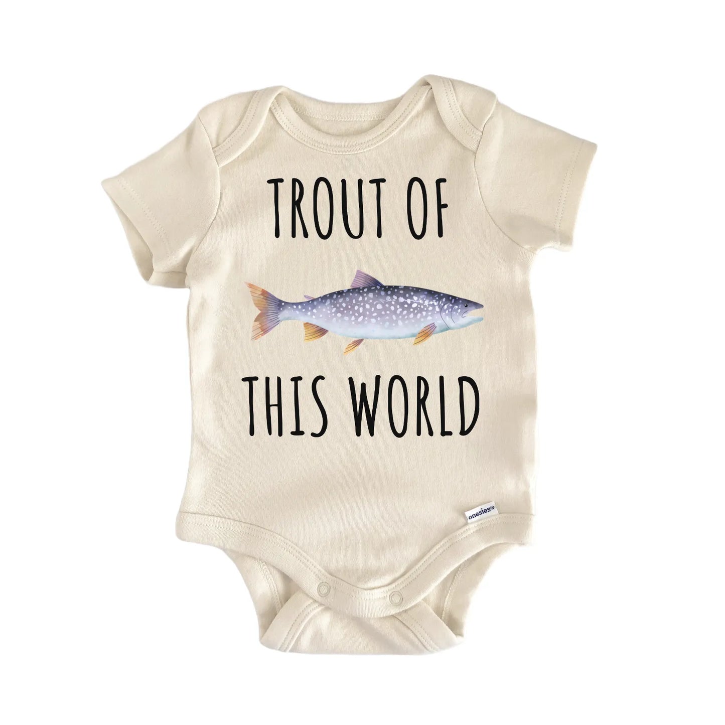 Lake Trout Fishing Baby Gift Baby Bodysuit