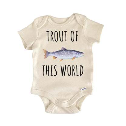 Lake Trout Fishing Baby Gift Baby Bodysuit
