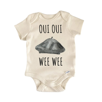 French Beret Wee Oui France Baby Gift Baby Bodysuit