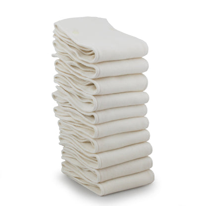 6r Soaker Insert Set | Bamboo Cotton Fleece - 7 Layer Everyday Absorbency