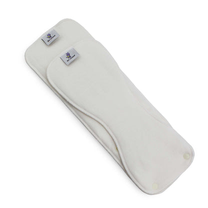 6r Soaker Insert Set | Bamboo Cotton Fleece - 7 Layer Everyday Absorbency