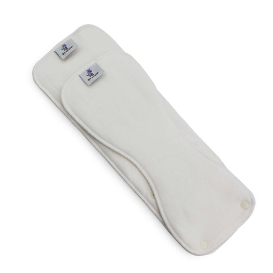 6r Soaker Insert Set | Bamboo Cotton Fleece - 7 Layer Everyday Absorbency