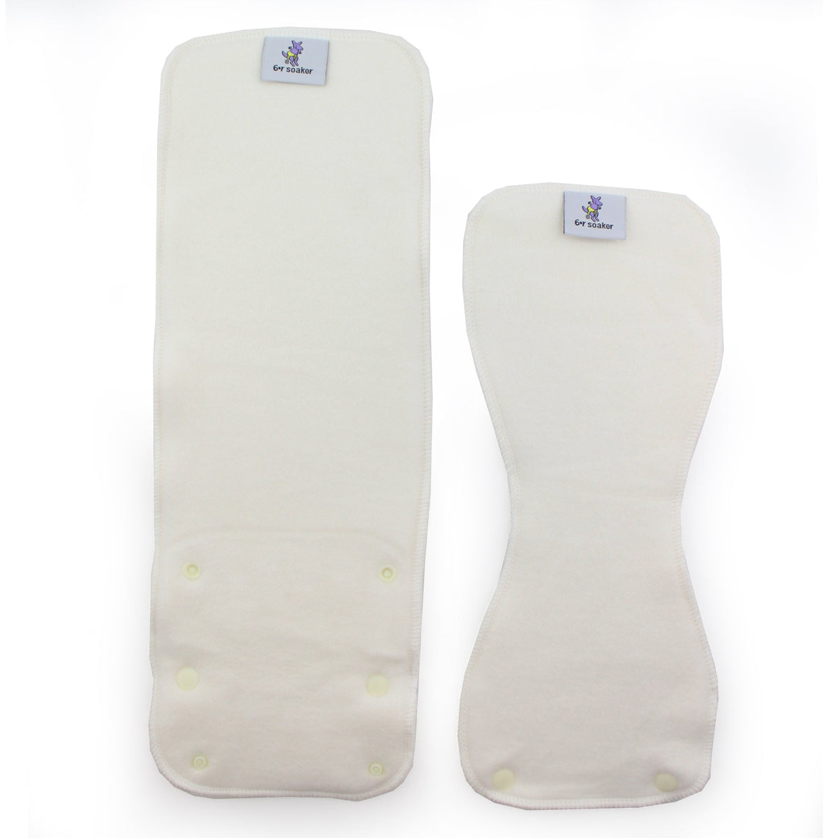 6r Soaker Insert Set | Bamboo Cotton Fleece - 7 Layer Everyday Absorbency