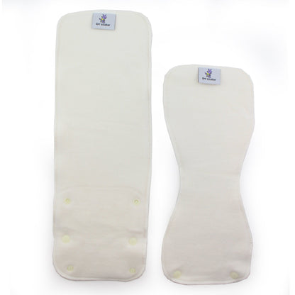 6r Soaker Insert Set | Bamboo Cotton Fleece - 7 Layer Everyday Absorbency