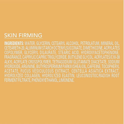 Jergens Skin Firming Body Lotion for Dry to Extra Dry Skin, Skin Tightening Cream with Collagen and Elastin, Dermatologist Tested, Hydralucence Blend Formula, 16.8 Oz, Pack of 3