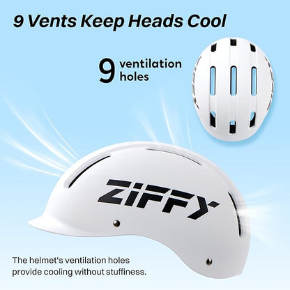 ZIFFY Kids/Toddler Bike Helmet, Adjustable, Lightweight, Safety Certified Scooter Helmet for Boys & Girls with Washable Inner Lining, 2 Sizes, 4 Colors – Fits Toddlers to Youth