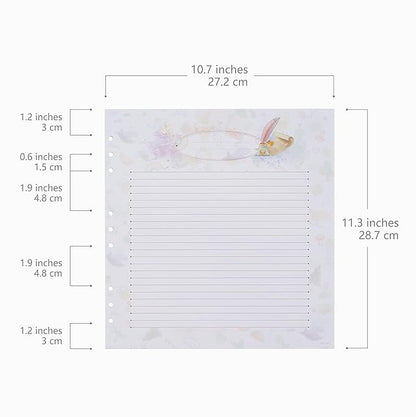 Baby Memory Book Extra Pages for Photos and Notes – Baby Book “Choose Joy” | 10 Additional Paper Sheets for Loose-Leaf Baby Keepsake Photo Album for Newborn Girls Boys | Refill Paper Set