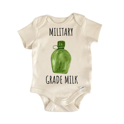 Military Milk Canteen Infant Gift Baby Bodysuit
