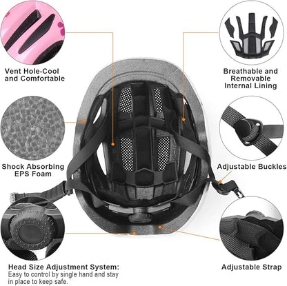 GLAF Baby Bike Helmet Toddler Helmets for 1 Year Old and up Infant Girls Boys Multi Sport Adjustable for Scooter Bicycle Kids Youth Child Skateboard Safety Cycling