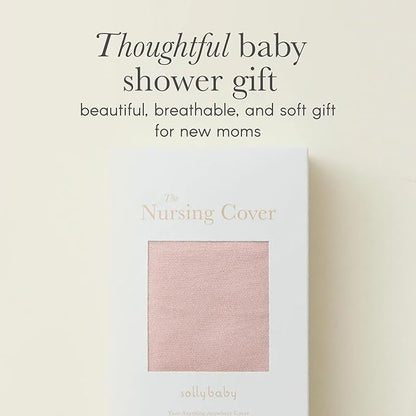 Solly Baby Nursing Cover, Ultra-Breathable, Lightweight Breastfeeding Cover-Up, Buttery-Soft Fabric, Universal Fit, Postpartum Essentials, Newborn Must Haves, Ballet