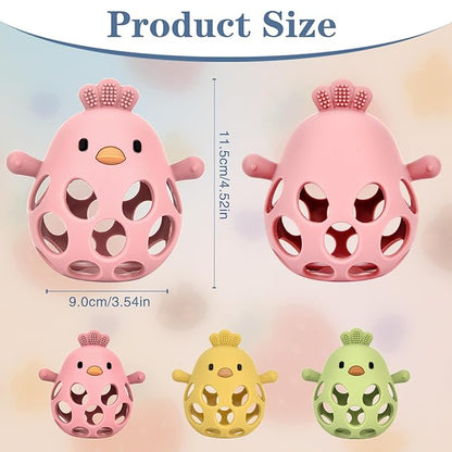 Baby Teething Toys, Teething Toys, Teethers for Babies 3-6 Months, Baby Chew Toys, BPA Free Teether Mitten with Soft Texture for Sensory Exploration and Itching Teething Relief