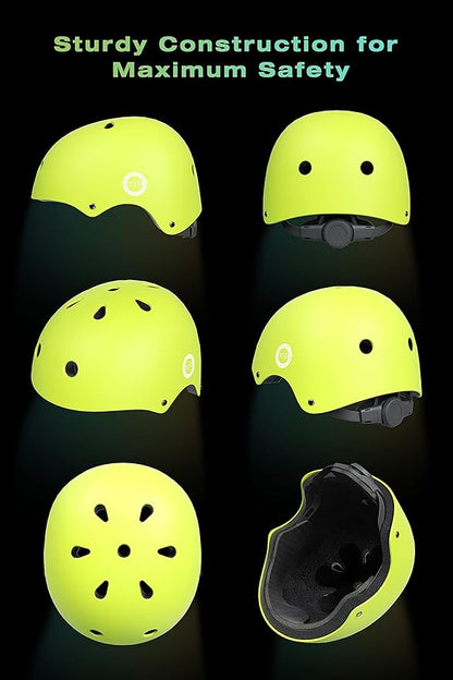 XJD Kids Bike Helmet,Multi-Sport Protective Gear Set for 3-5-8-14 Years Boys Girls with Knee and Elbow Pads Wrist Guards fit Roller Skates,Cycling,Skateboarding,Skating Scooter