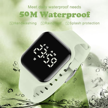 Kids Watches for Girls Boys Digital Sport Watch with Step Counter Pedometer Vibration Alarm Clock, No App Waterproof Fitness Tracker Kids Watch Boys Girls Teens Students Ages 5-16