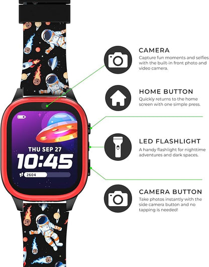 PlayZoom 4 Kids Smartwatch, Educational Tech Toy – 25+ Games, Selfie Camera, Audiobooks, Step Tracker, Water‑Resistant, Parental Controls, Long Battery, Ages 4‑12