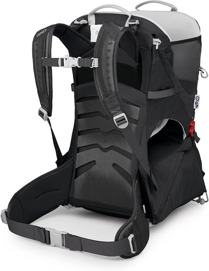 Osprey Poco SLT Lightweight Child Carrier Backpack - Slimmed-Down Hiking Carrier for Toddlers with Safety Harness, Sunshade, and Ventilated Backpanel - Lightweight Travel-Friendly Option