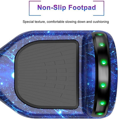 SISIGAD Scooters for Kids Ages 6-12, with Built-in Bluetooth Speaker and 6.5" Colorful Lights Wheels, Safety Certified Self Balancing Scooter Gift for Kids