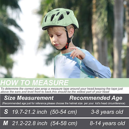Kids Bike Helmet,2 Sizes Adjustable for Youth Child Boys & Girls Ages 3-5-8-14,Ventilation and Multi-Sport for Bicycle Scooter Skate