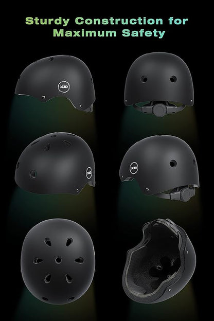 XJD Kids Bike Helmet,Multi-Sport Protective Gear Set for 3-5-8-14 Years Boys Girls with Knee and Elbow Pads Wrist Guards fit Roller Skates,Cycling,Skateboarding,Skating Scooter