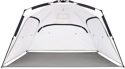 Veer Family Basecamp Recreational Pop-Up Tent | Premium Trail Rated Beach Tent or Camp Shelter for Adults and Kids | Water Resistant UPF50 Protective Coating | Portable with Easy Set Up and Take Down