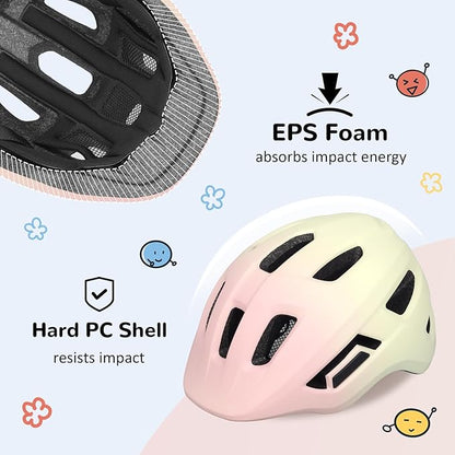 Toddler/Kids Bike Helmet, Adjustable and Multi-Sport, from Infant to Schoolchild, 2 Sizes