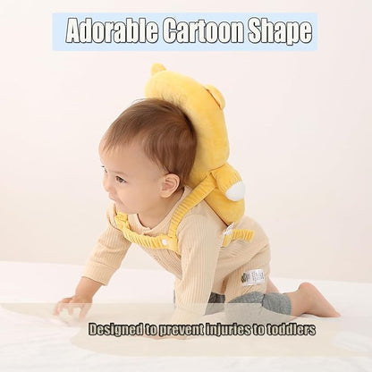Feidoog Baby Head Protector Cushion Backpack with 3 Knee Pads for Walking & Crawling,Tiger
