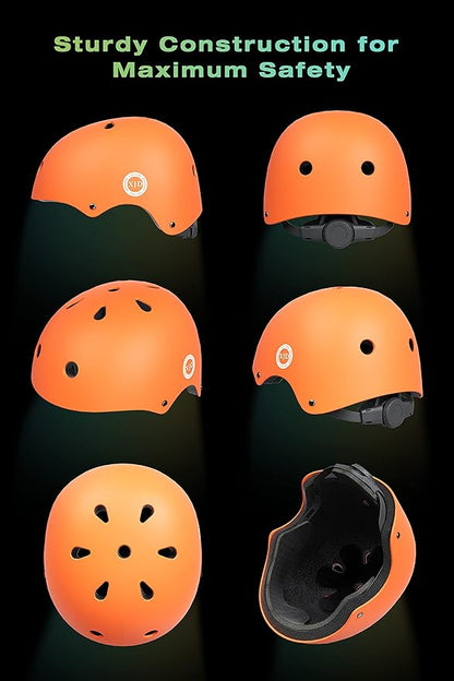 XJD Kids Bike Helmet,Multi-Sport Protective Gear Set for 3-5-8-14 Years Boys Girls with Knee and Elbow Pads Wrist Guards fit Roller Skates,Cycling,Skateboarding,Skating Scooter
