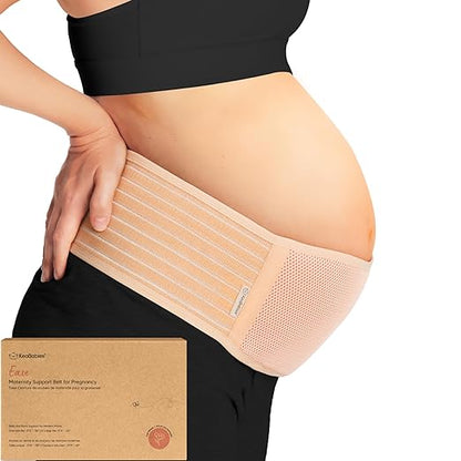 KeaBabies Maternity Belly Bands for Pregnant Women - Soft & Breathable Pregnancy Belly Support Band, Adjustable Maternity Belt for Back, Pelvic Support, Comfortable, Easy to Use (Classic Ivory, 2XL)