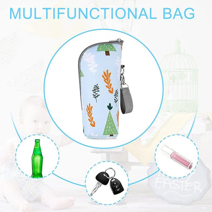 Accmor Baby Bottle Tote Bags, Insulated Breastmilk Cooler Bag, Nursing Bottle Warmer Bag for Nursing Mom Daycare Travel