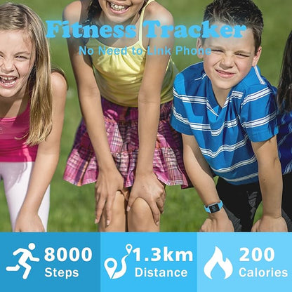 Kids Watches for Girls Boys Digital Sport Watch with Step Counter Pedometer Vibration Alarm Clock, No App Waterproof Fitness Tracker Kids Watch Boys Girls Teens Students Ages 5-16