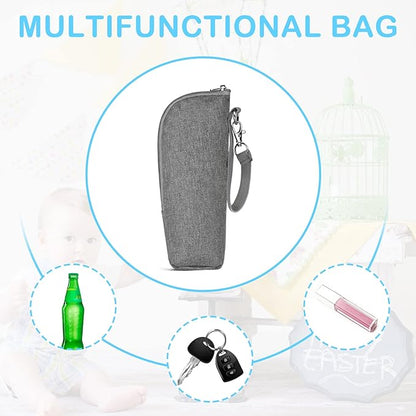Accmor Baby Bottle Cooler Tote Bags, Insulated Breastmilk Cooler Bag, Nursing Bottle Warmer Bag for Nursing Mom Daycare Travel