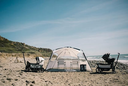 Veer Family Basecamp Recreational Pop-Up Tent | Premium Trail Rated Beach Tent or Camp Shelter for Adults and Kids | Water Resistant UPF50 Protective Coating | Portable with Easy Set Up and Take Down
