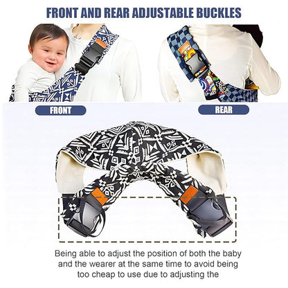 Baby Sling Carrier,Baby Sling,Toddler Carrier,Adjustable and Non-Slip Hip Seat Carriers Carrying 10-30 lbs(Blue Sailboat)