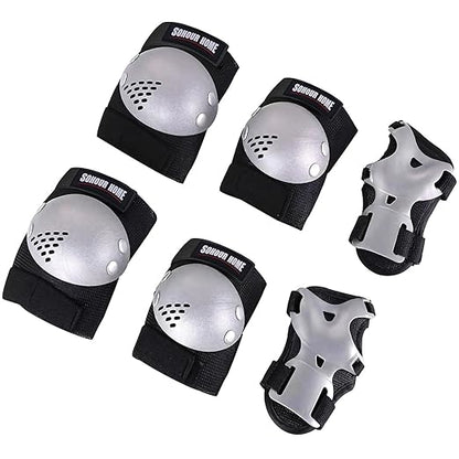 Youth/Kids Knee Pads Elbow Pads Wrist Guards Protective Gear Set for 3-15 Years Child Roller Skates, Skateboard, Cycling, Inline Skating, BMX Bike, Balance Bike, Scooter Riding and Other Outdoor Sports