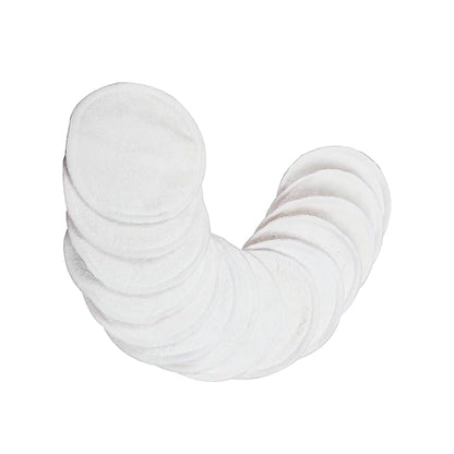 wegreeco Nursing Breast Pads (14 Pack) + Laundry Bag & Travel Storage Bag, 4.7 inch - Washable & Reusable Breastfeeding Nursing Pads (Rose Gold, Large, Plain Shape)
