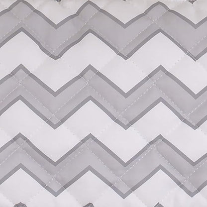 – Soft Gray and White Chevron High Chair Pad | Easy to Install Replacement Cushion | Fits Most 3-5 Point Harness High Chairs