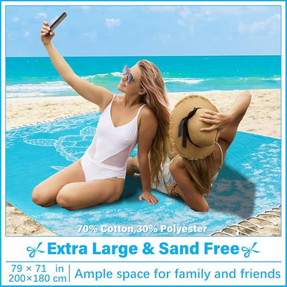 Oversized Turkish Beach Towel Blanket XXL Cotton Sandproof Towels Boho Woven Extra Large Big Sand Free Giant Throw Thick Blankets Huge Quilt XL Picnic Camping Necessities Cloud For Adult Gifts