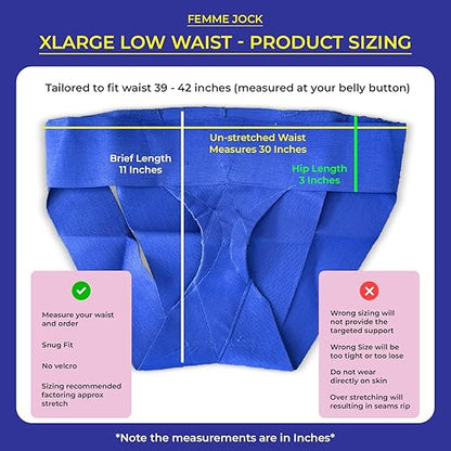 Women's Pelvic Support Belt ― Uterus Girdle for Prolapsed Bladder | Postpartum Recovery | Pain Relief | Low Waist - SAPPHIRE BLUE - XL