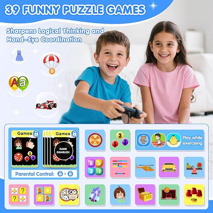 Smart Watch for Kids with 39 Games Touchscreen Camera Video, Music Player, Pedometer, Calculator, Calendar, Stopwatch, Flashlight, Alarm Clock 12/24 hr, Birthday Gifts Toys for Boys Ages 3-12