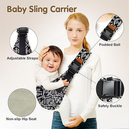 Baby Sling Carrier,Toddler Carrier, 2025 New Baby Sling,Portable and Lightweight Sling,Non-Slip Hip Seat Carrying 10-30lbs(Leaf)