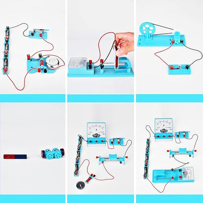 Mysterystone Science Experiment for Kids Electricity and Magnetism Kit for Students Stem Kit Physics Lab Basic Circuit Board Kit for Learning Starter