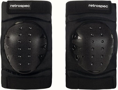 Retrospec Knee Pads, Elbow Pads & Wrist Guards for Men, Women & Kids - Protective Gear for Skateboarding, Roller Skate, Rollerblade, BMX & Scooter - Multi Sport Pad Set